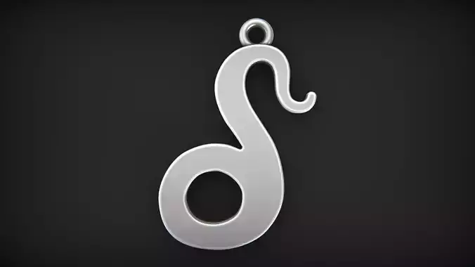 Simple Leo zodiac pendant  3D print model