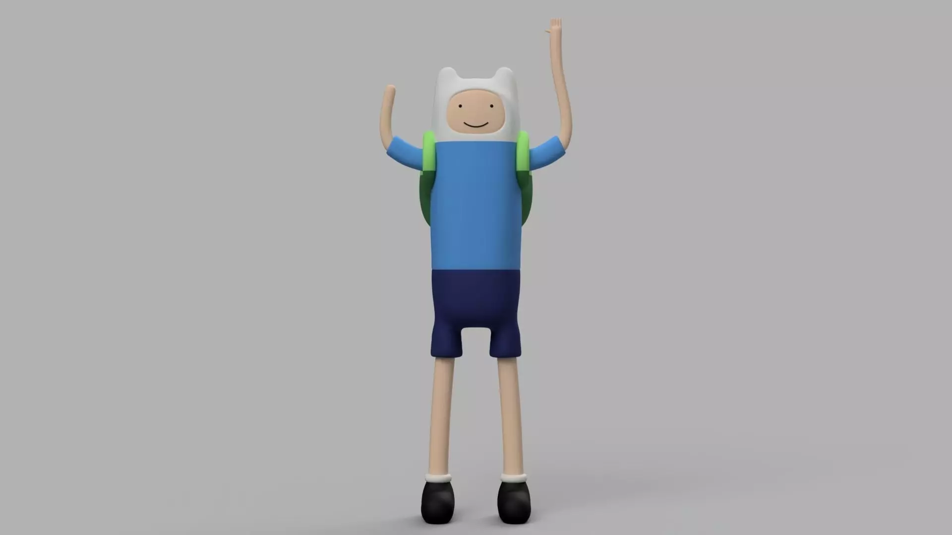 Finn Adventure Time Figure Free 3D print model_0