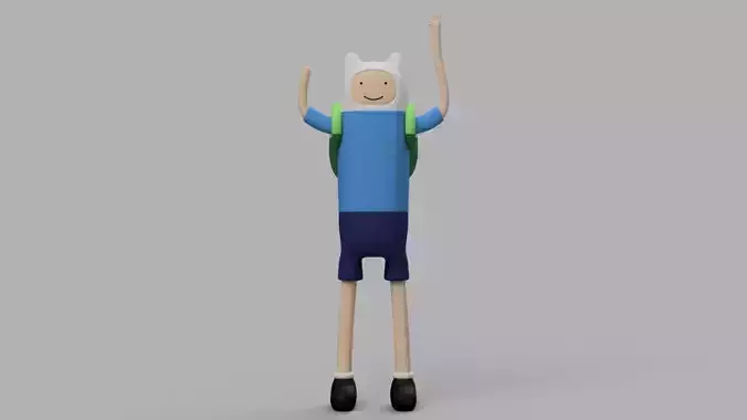 Finn Adventure Time Figure Free 3D print model