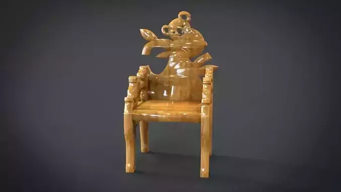 Unique Chair Ornament with Koala Ornament motif