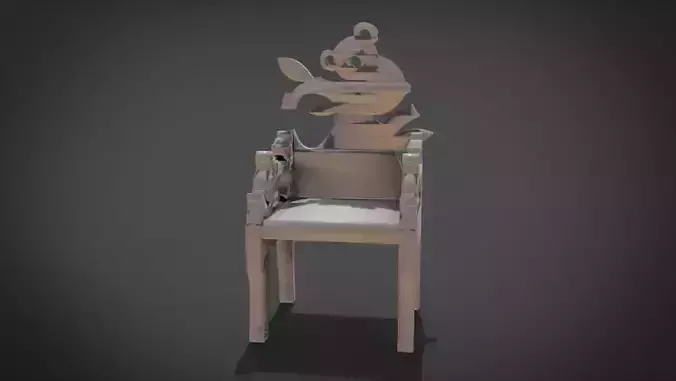 Unique Chair Ornament with Koala Ornament motif