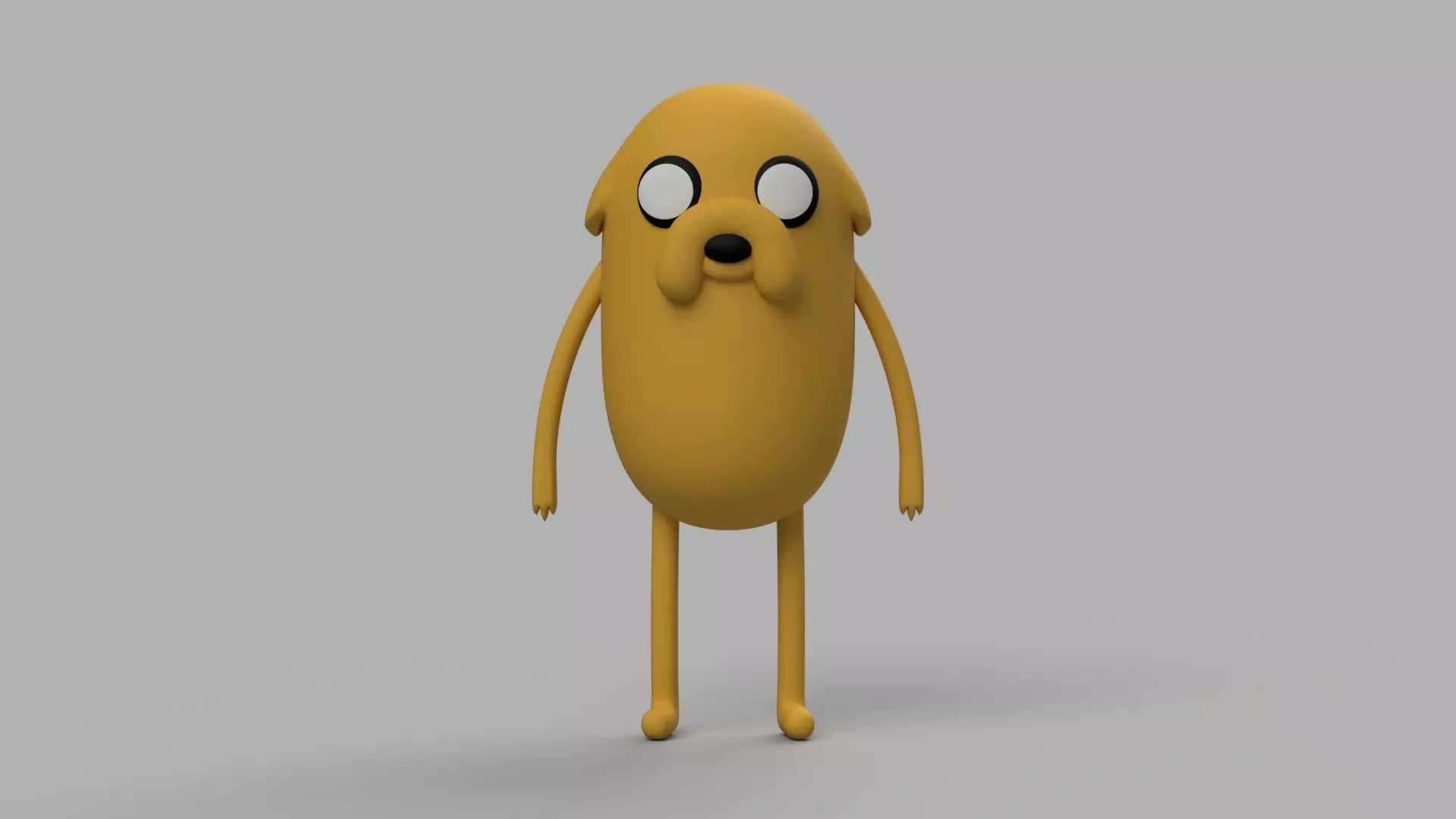 Jake The Dog Adventure Time Fanart Figure Free 3D print model_0