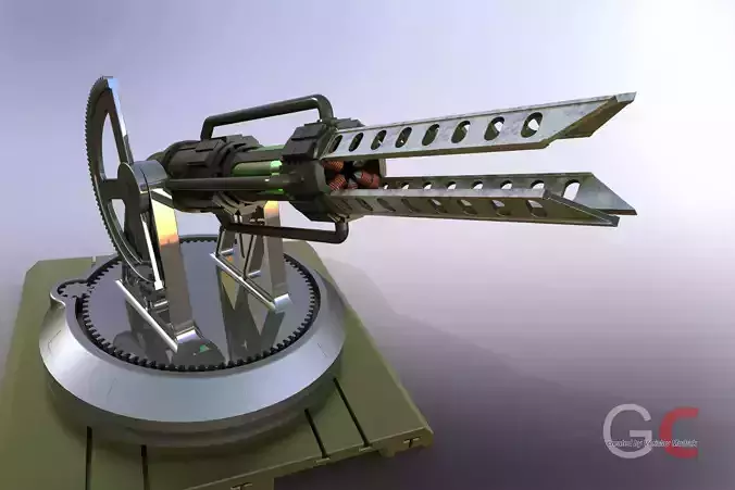 Tesla Cannon Free 3D model