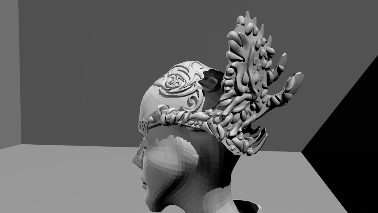 FemaleAlien01 woman 3D model_33