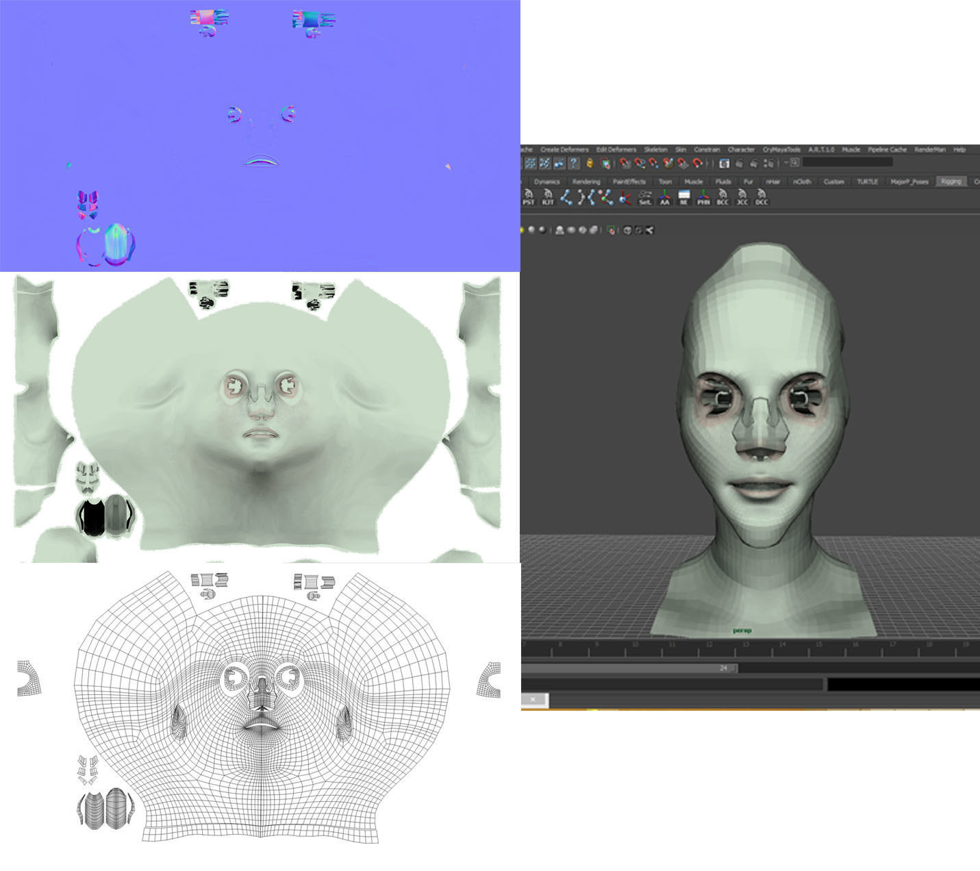 FemaleAlien01 woman 3D model_36