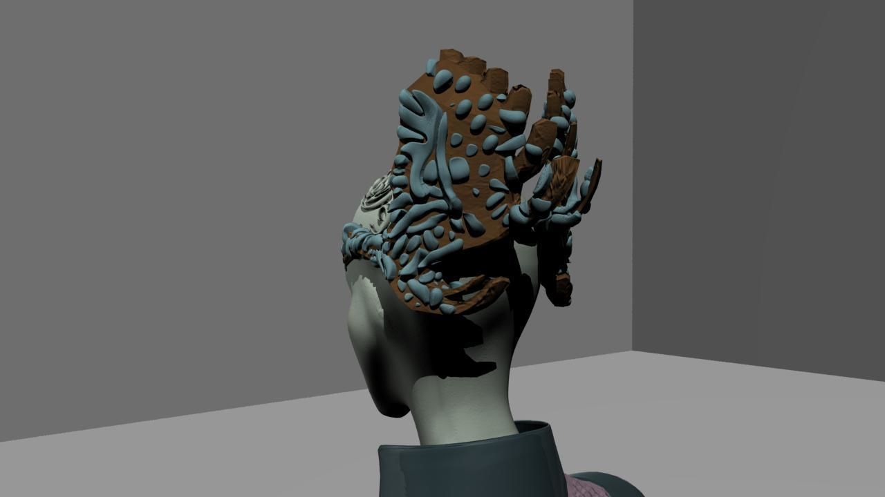 FemaleAlien01 woman 3D model_18