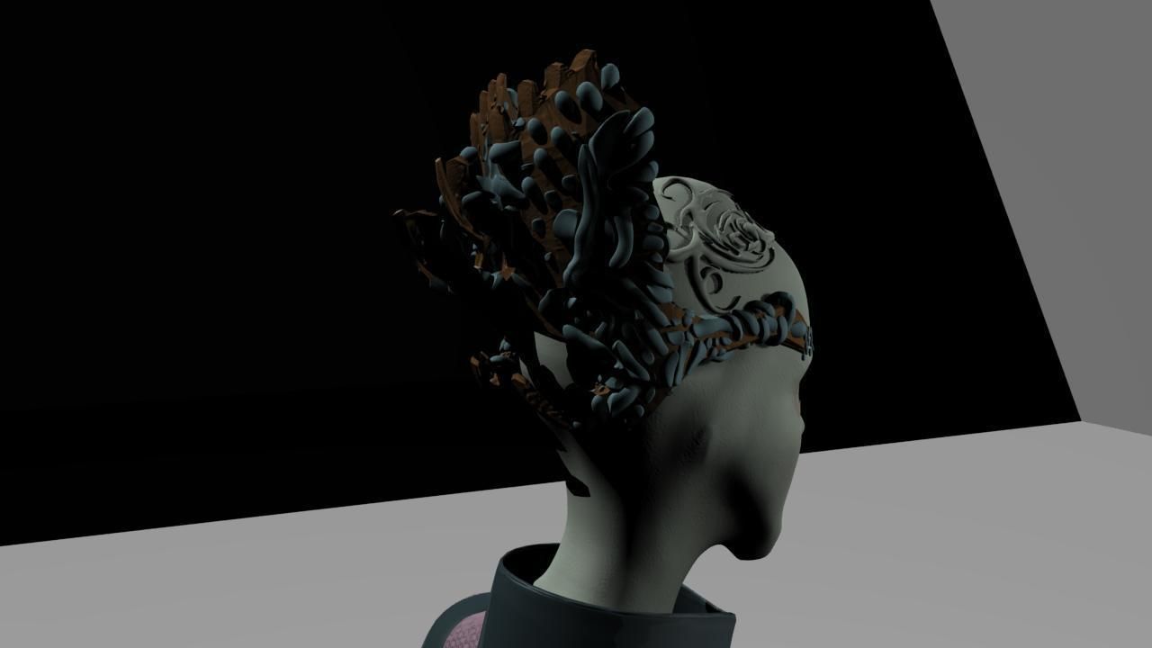 FemaleAlien01 woman 3D model_19