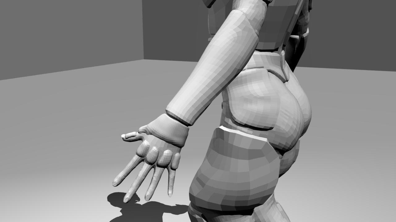 FemaleAlien01 woman 3D model_28