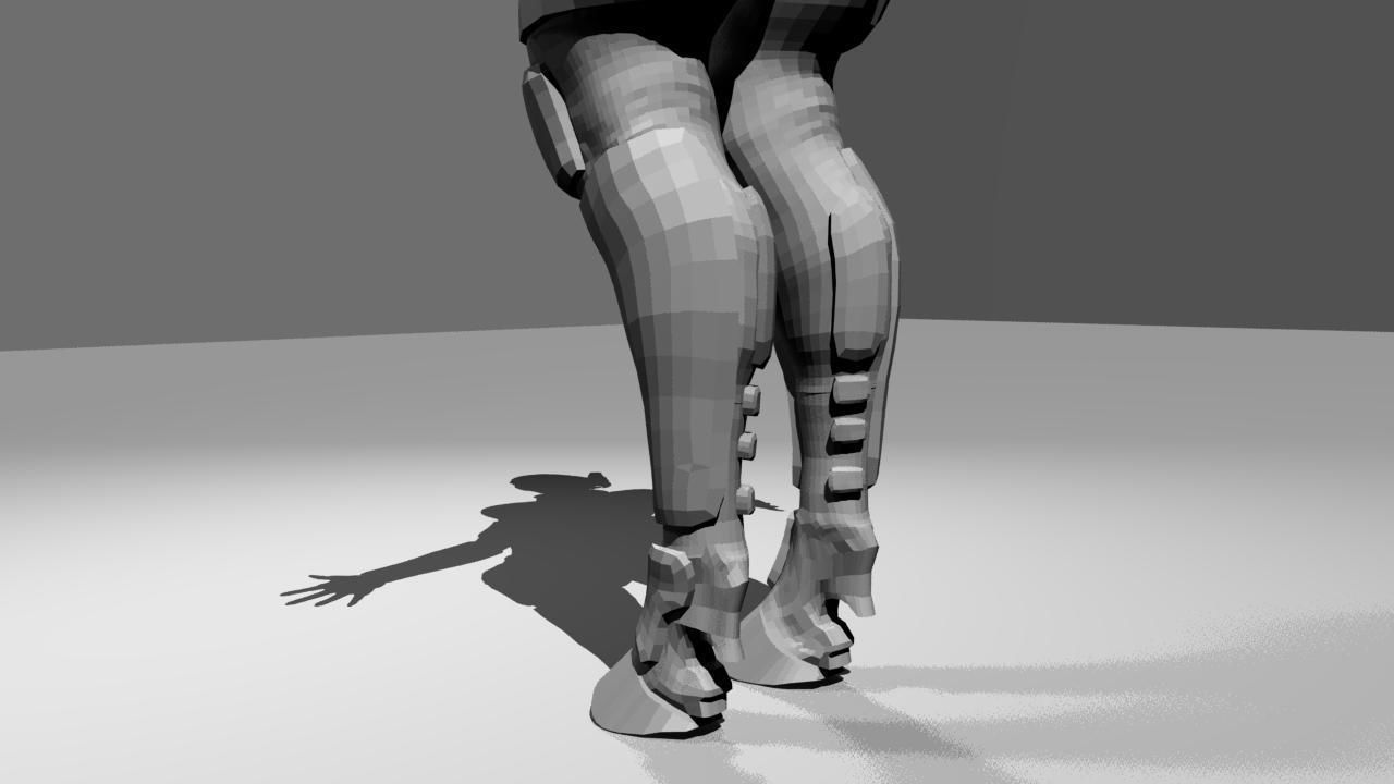 FemaleAlien01 woman 3D model_29