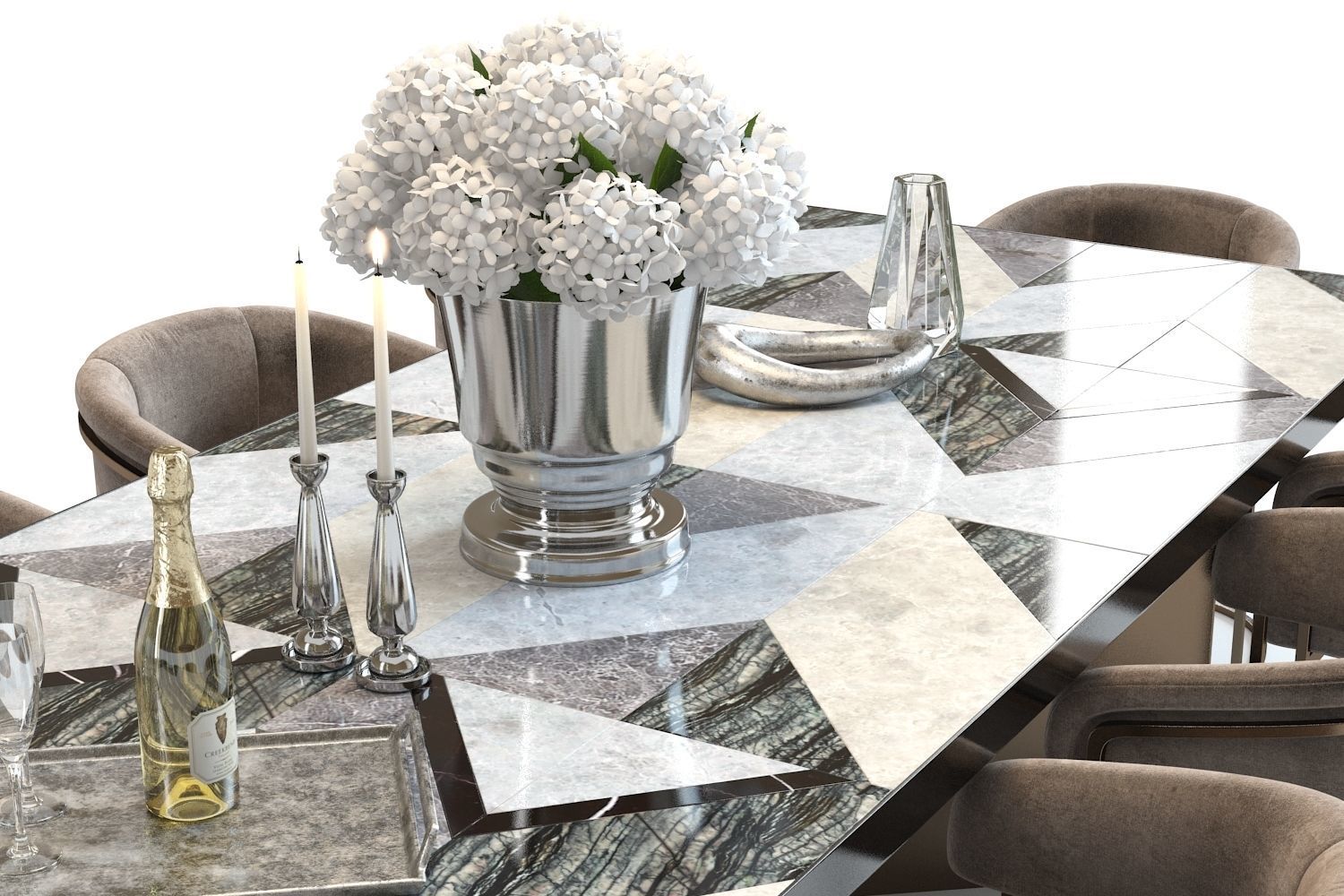 The Sofa and Chair Revenge Table set 3D model_6