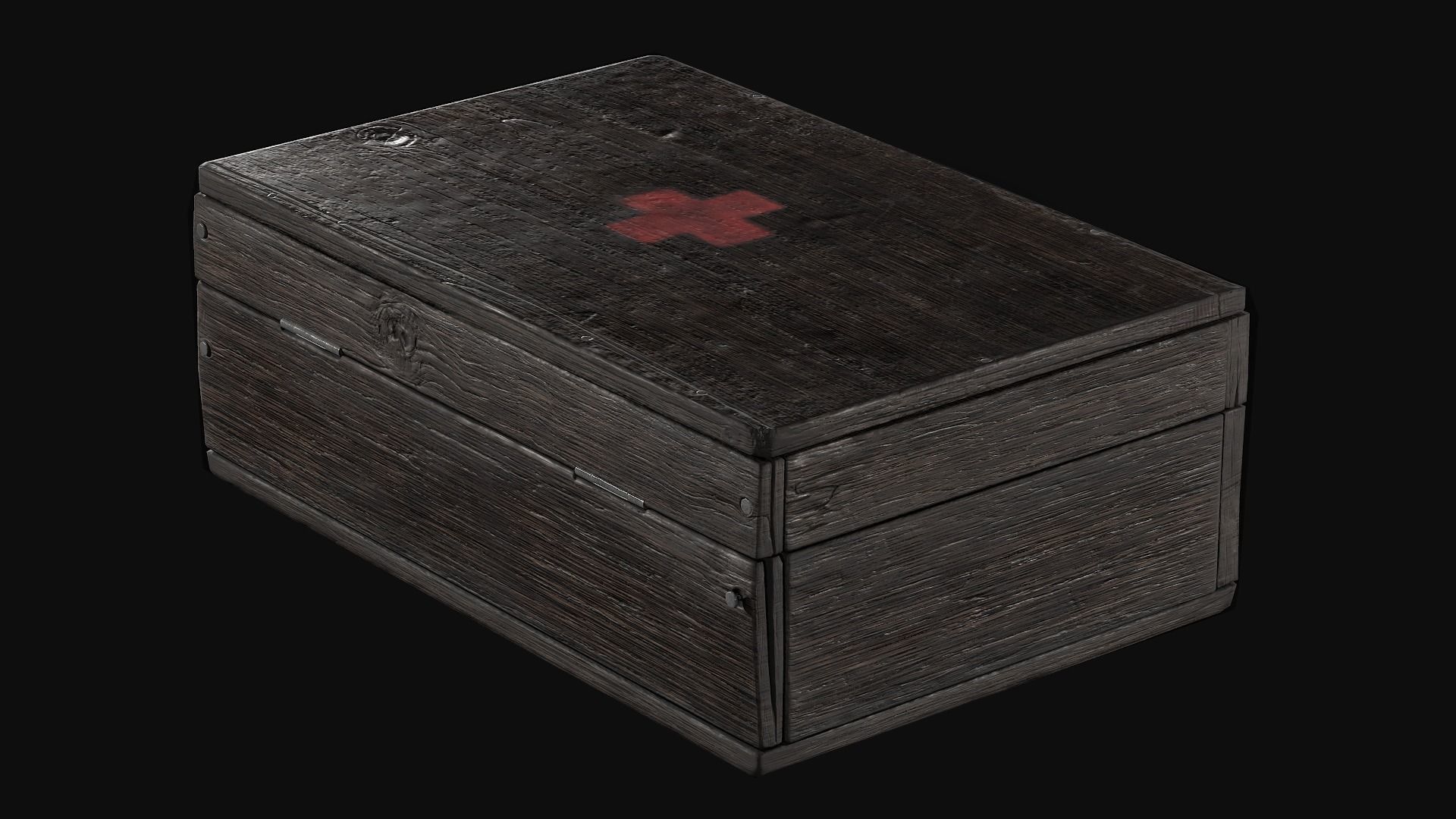 first aid kit Low-poly 3D model_10
