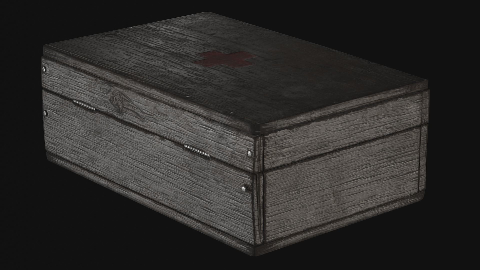 first aid kit Low-poly 3D model_25