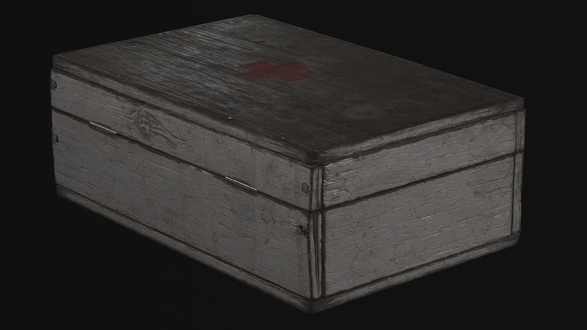 first aid kit Low-poly 3D model_29