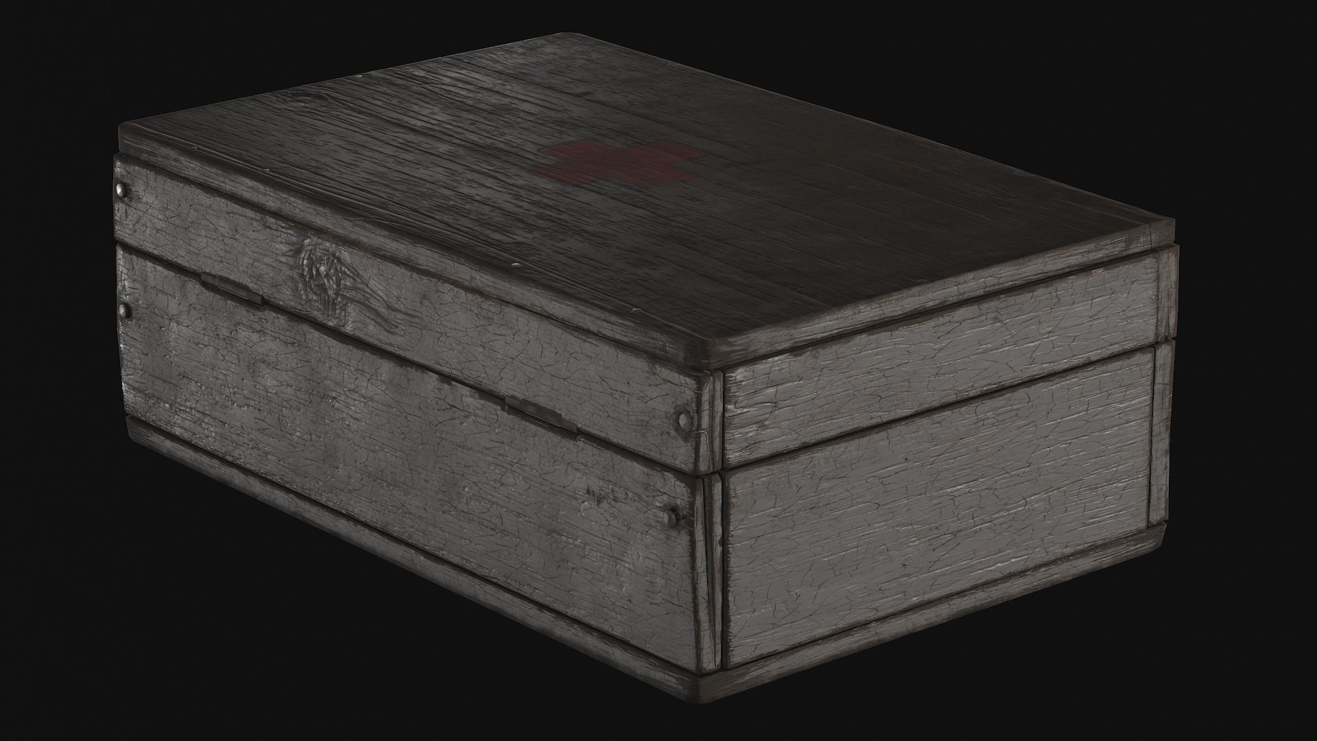 first aid kit Low-poly 3D model_26