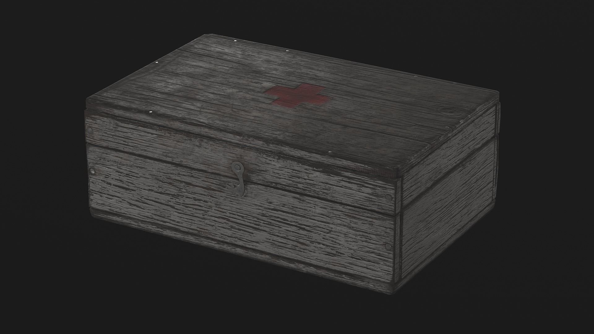 first aid kit Low-poly 3D model_33