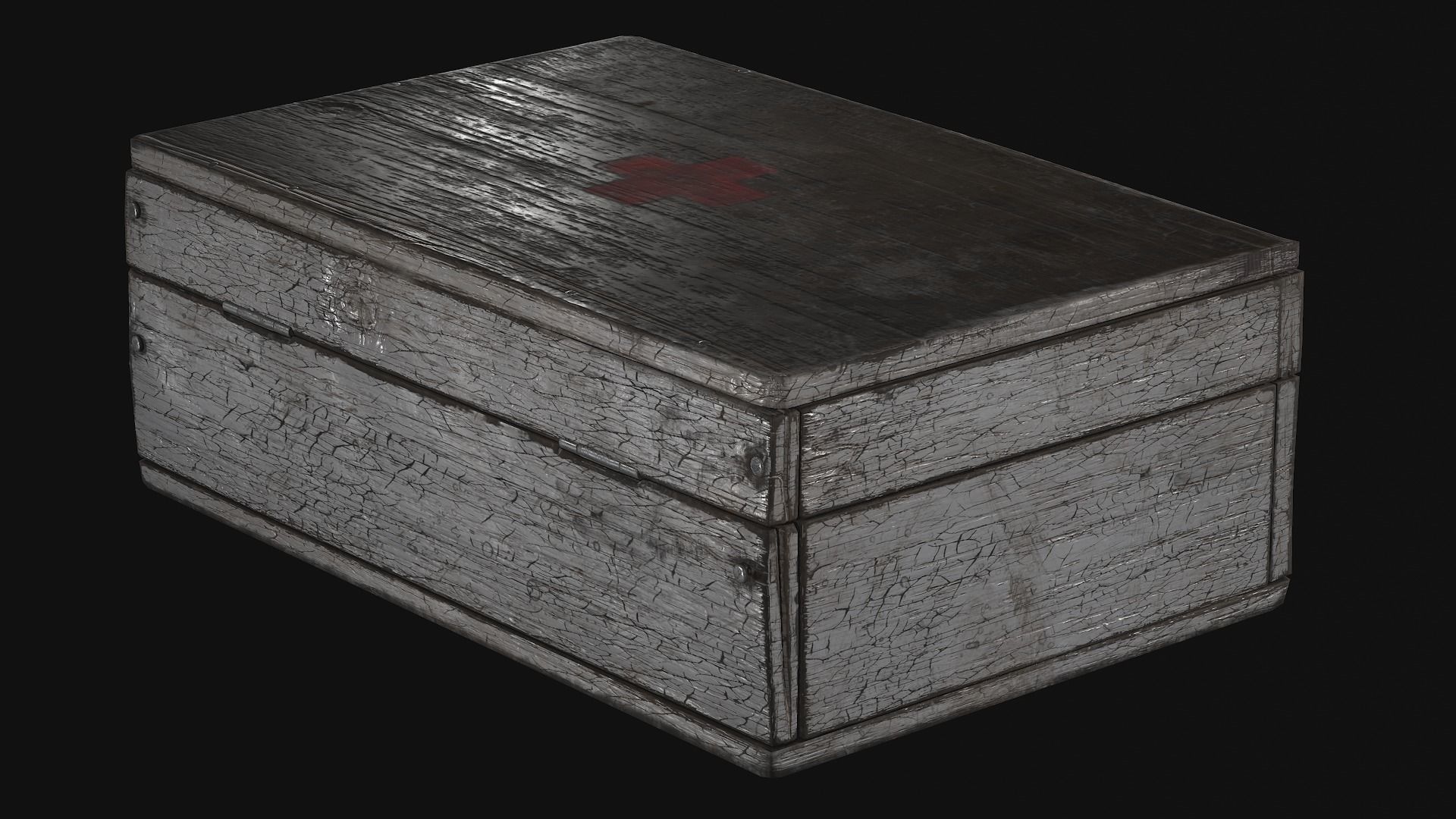 first aid kit Low-poly 3D model_28