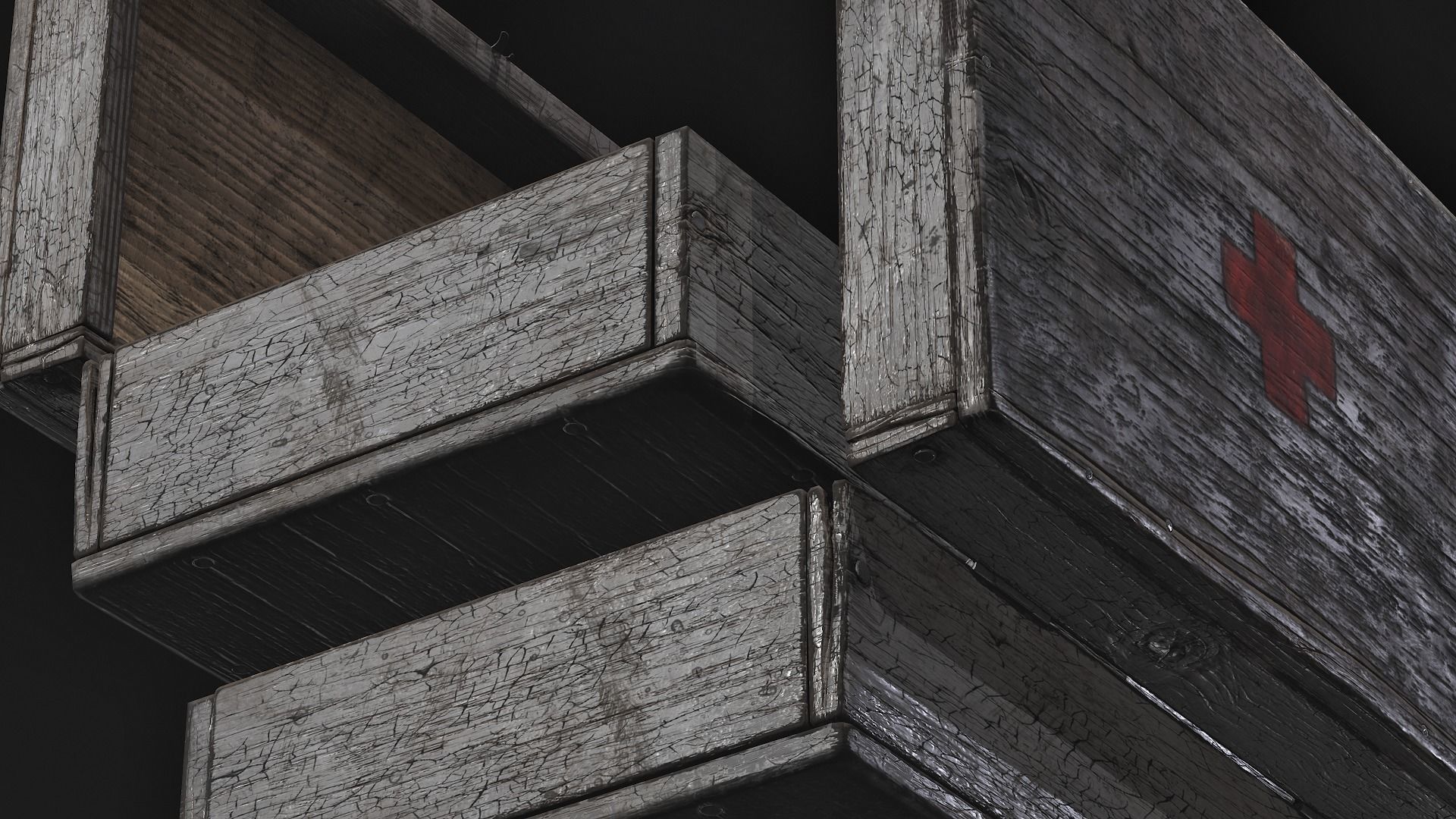 first aid kit Low-poly 3D model_8