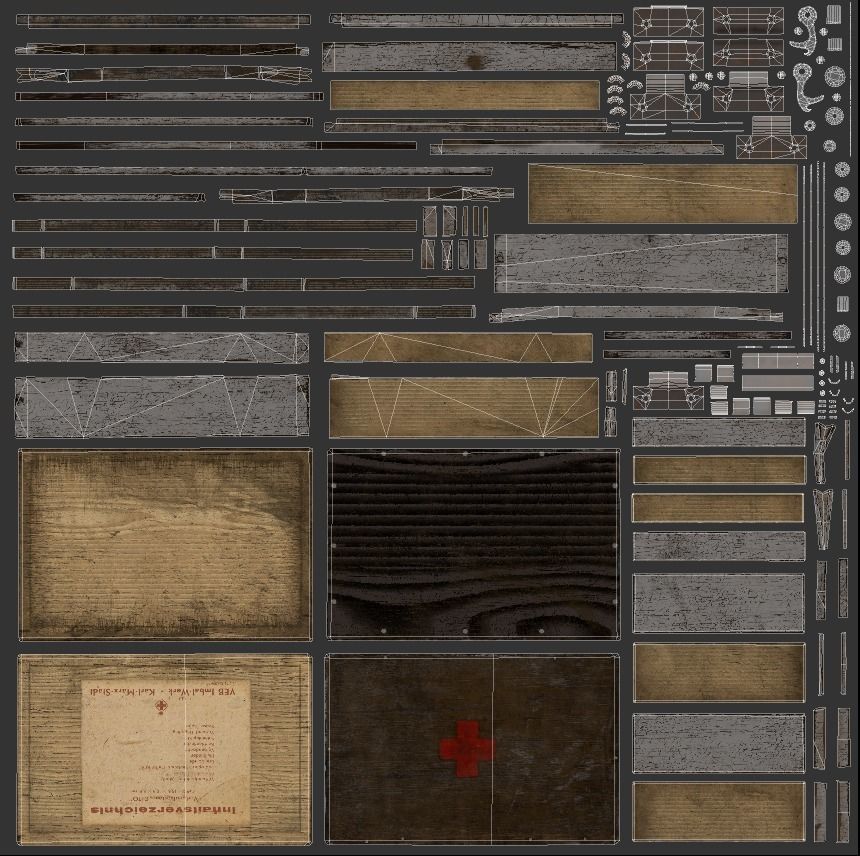 first aid kit Low-poly 3D model_40