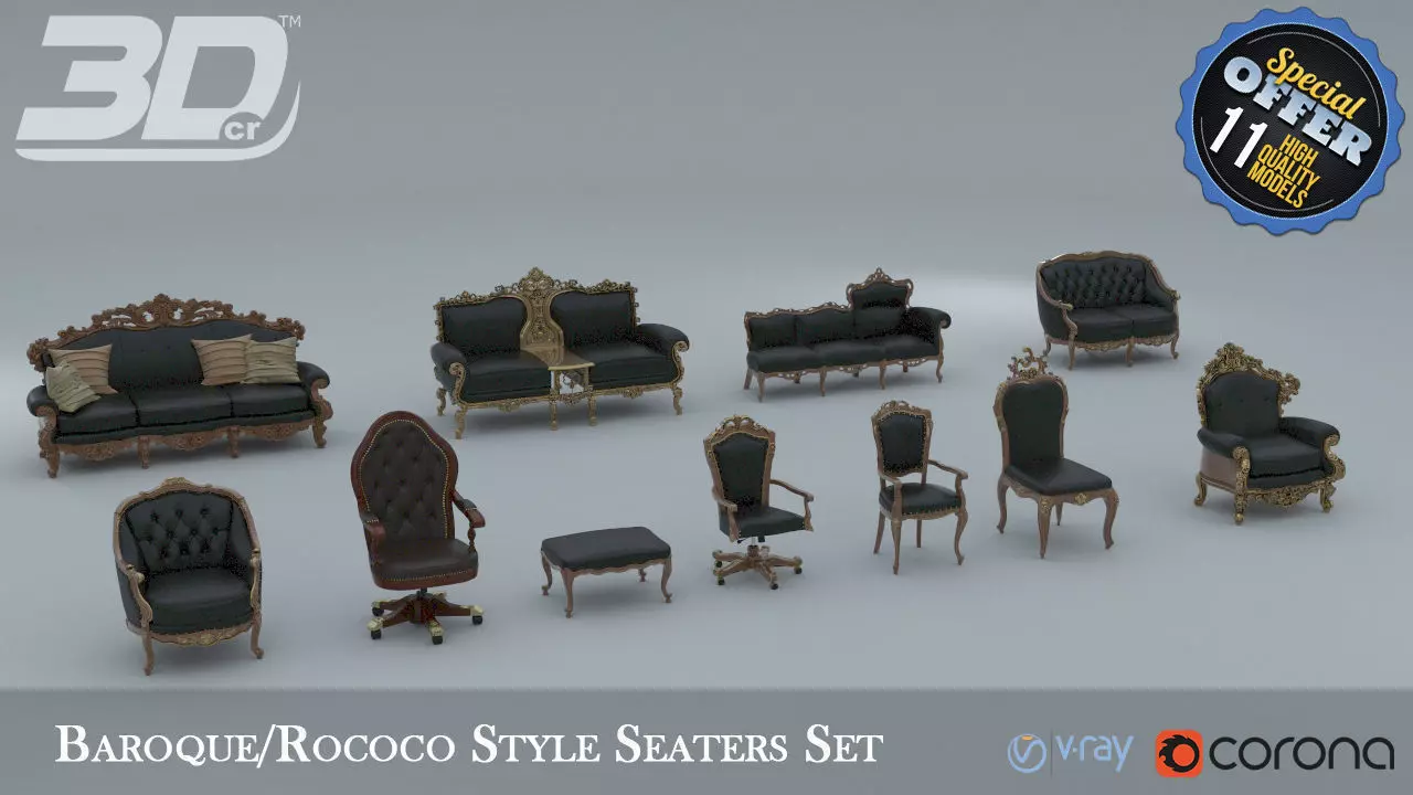 Baroque Rococo Style Seaters Collection _0