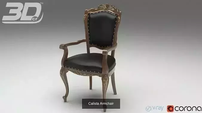Baroque Rococo Style Seaters Collection 3D Model Pack 4