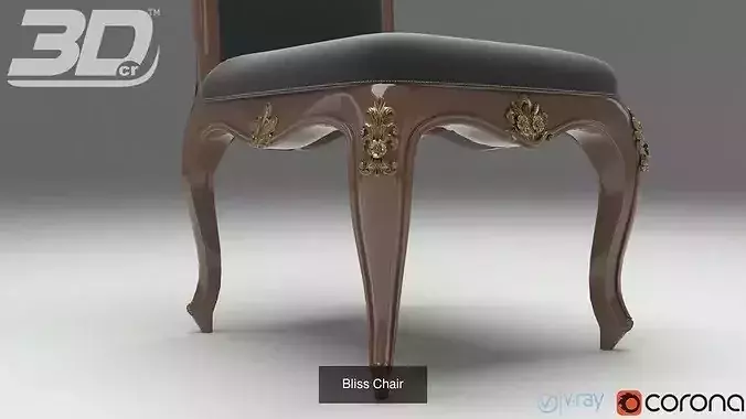 Baroque Rococo Style Seaters Collection 3D Model Pack 6