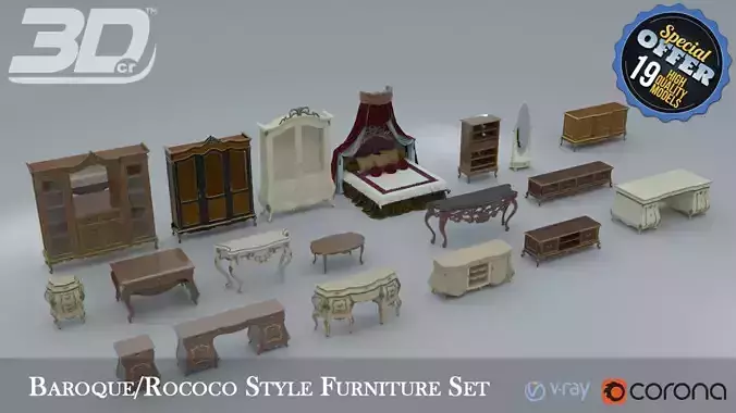 Baroque Rococo Style Furniture Collection 