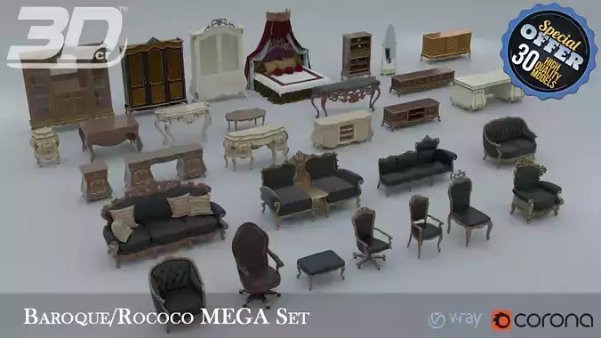 Baroque Rococo Style Mega Collection 