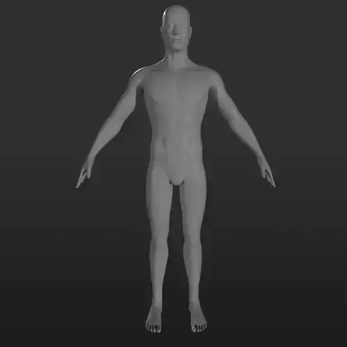 Male Character Base Mesh