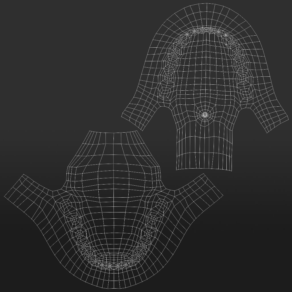 Male Head Base Mesh 3D model_15