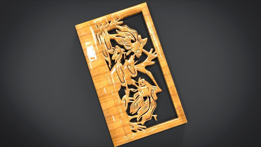 Ornament Fish Furniture 3D print model_6