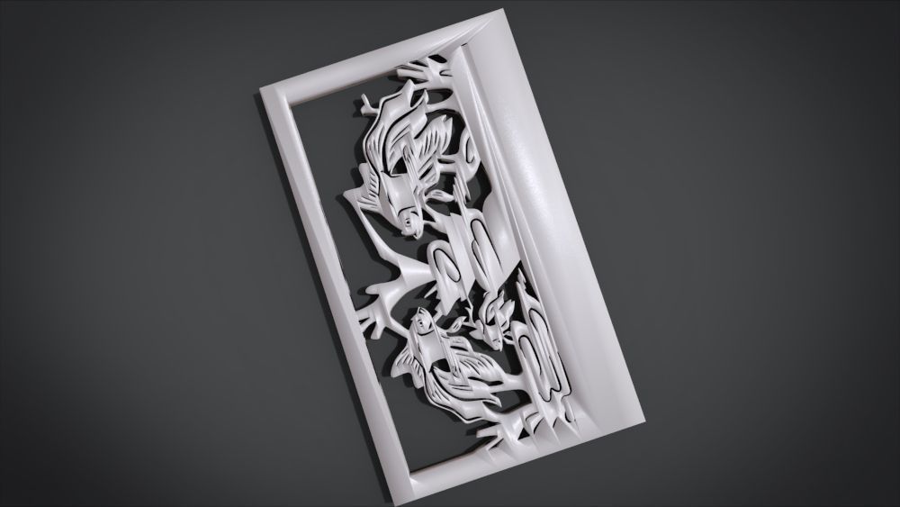 Ornament Fish Furniture 3D print model_19