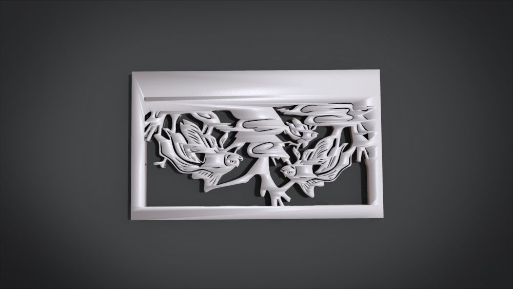 Ornament Fish Furniture 3D print model_17