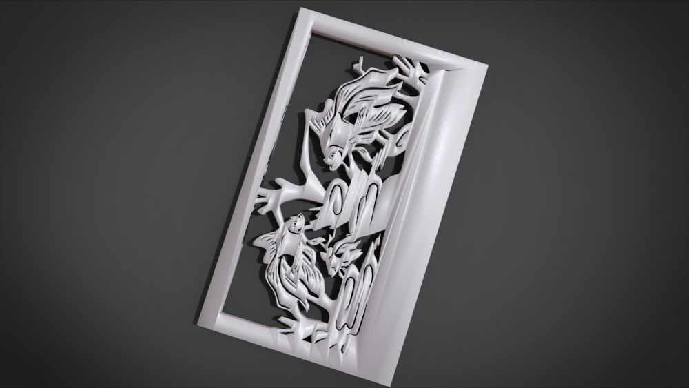 Ornament Fish Furniture 3D print model_21