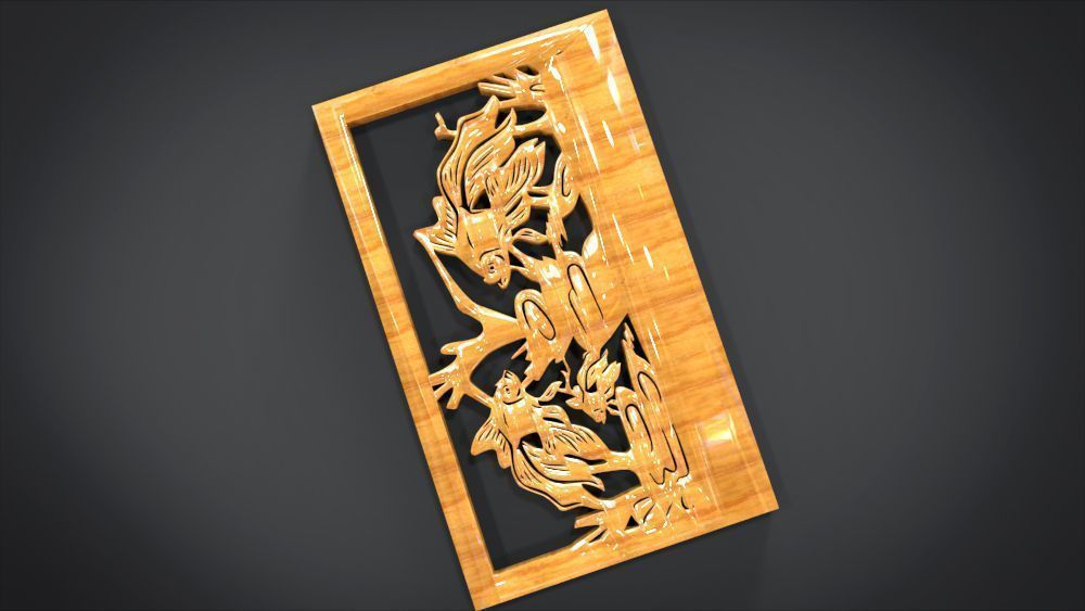 Ornament Fish Furniture 3D print model_9