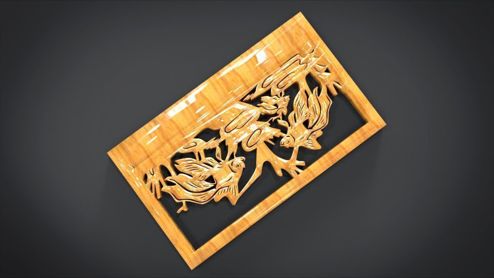 Ornament Fish Furniture 3D print model_3