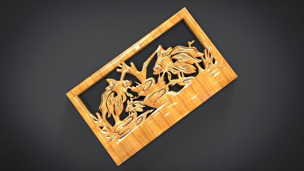 Ornament Fish Furniture 3D print model_11