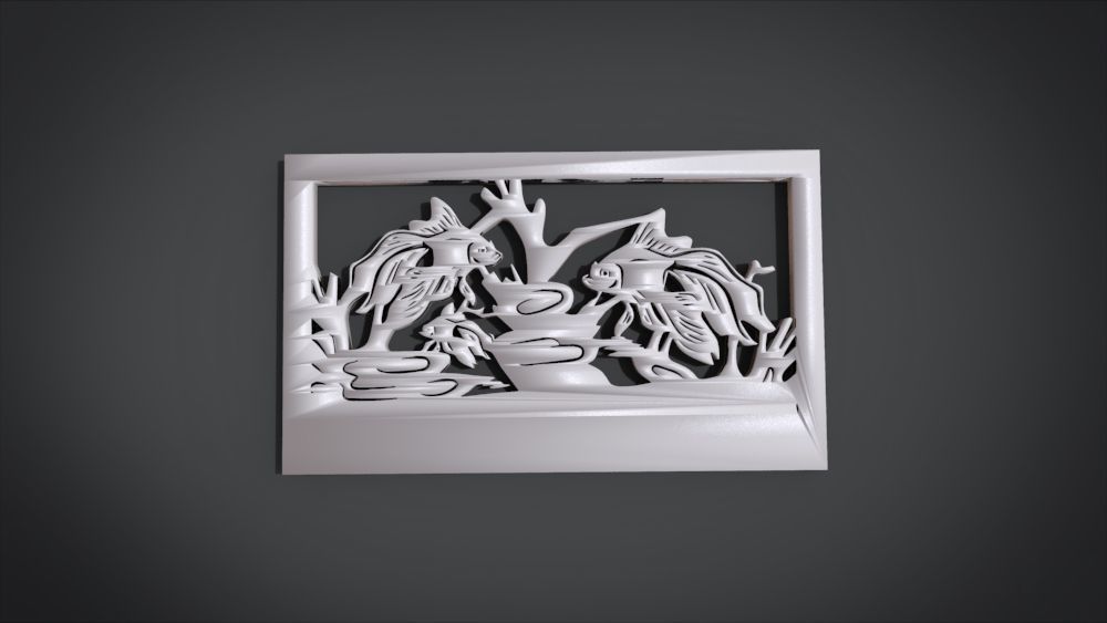 Ornament Fish Furniture 3D print model_12