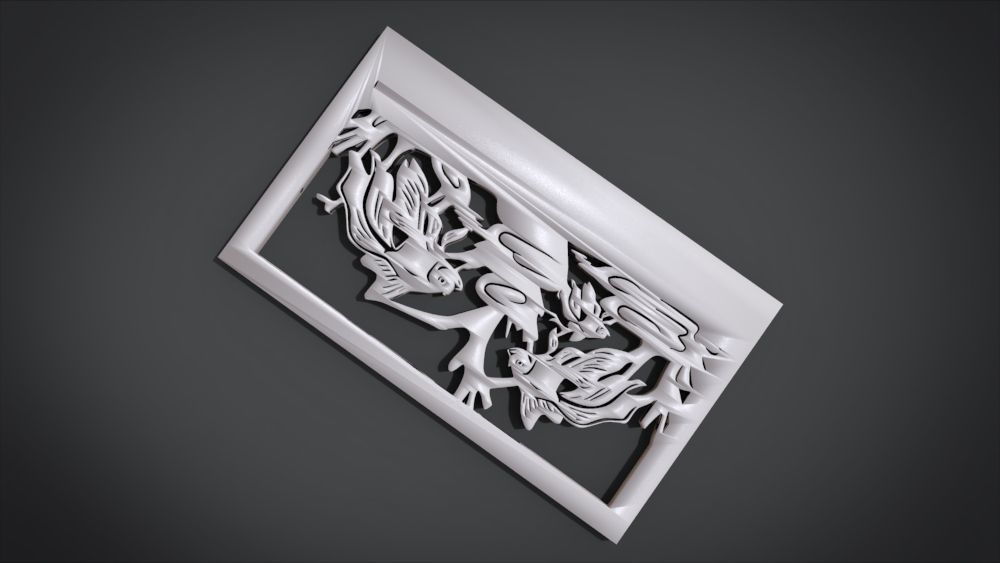 Ornament Fish Furniture 3D print model_18