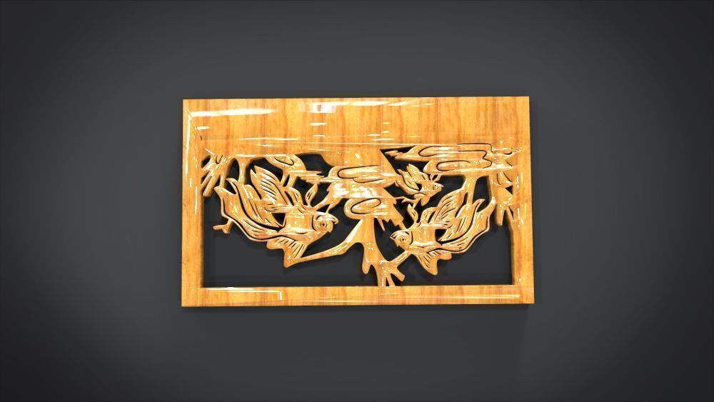 Ornament Fish Furniture 3D print model_4
