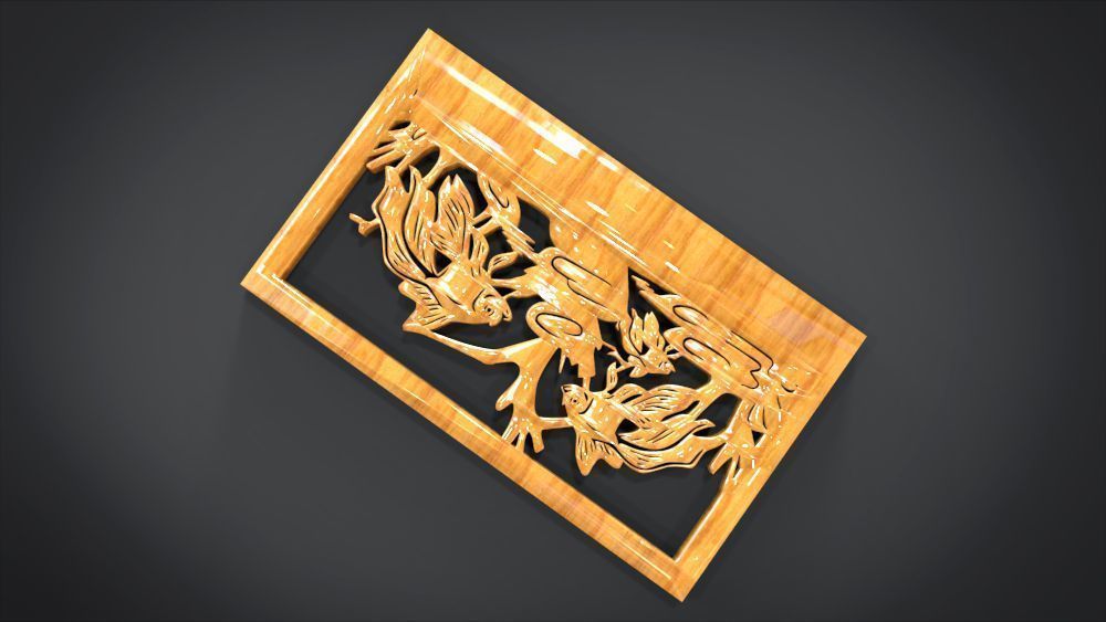 Ornament Fish Furniture 3D print model_8