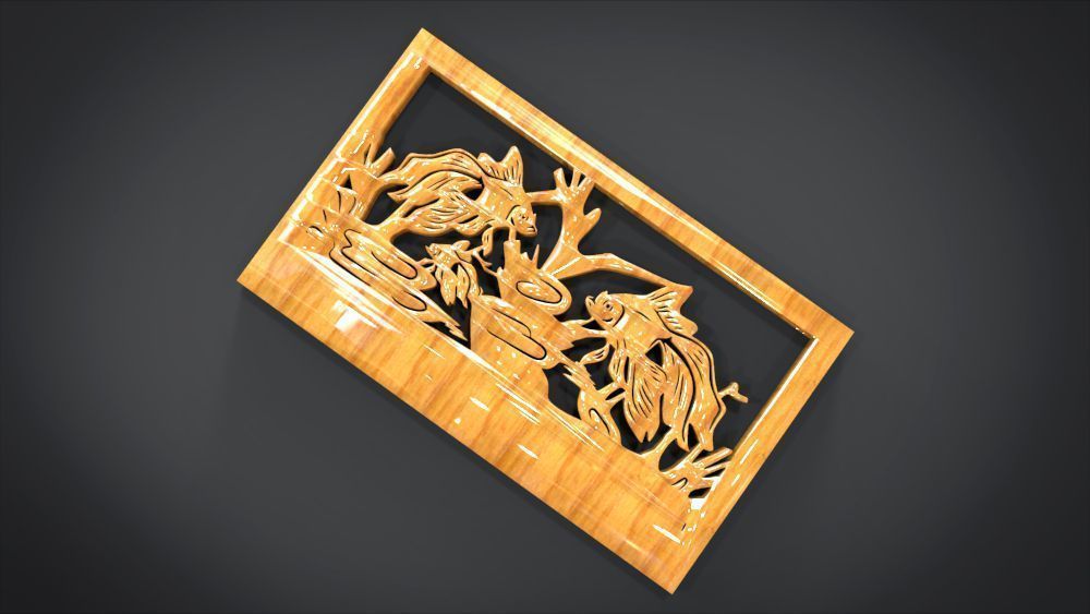 Ornament Fish Furniture 3D print model_5