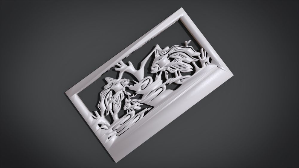 Ornament Fish Furniture 3D print model_20