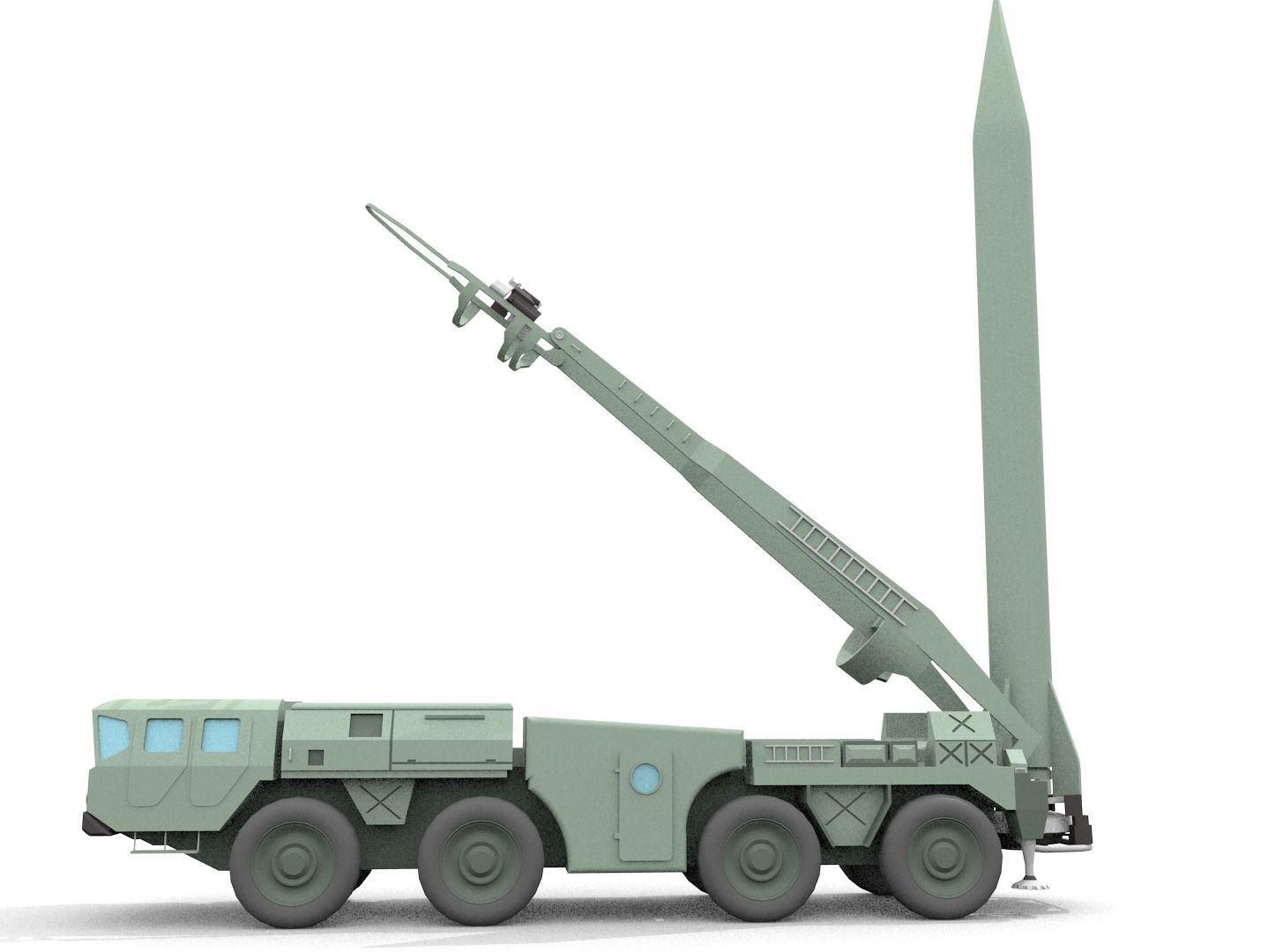 scud launcher 3D model_2