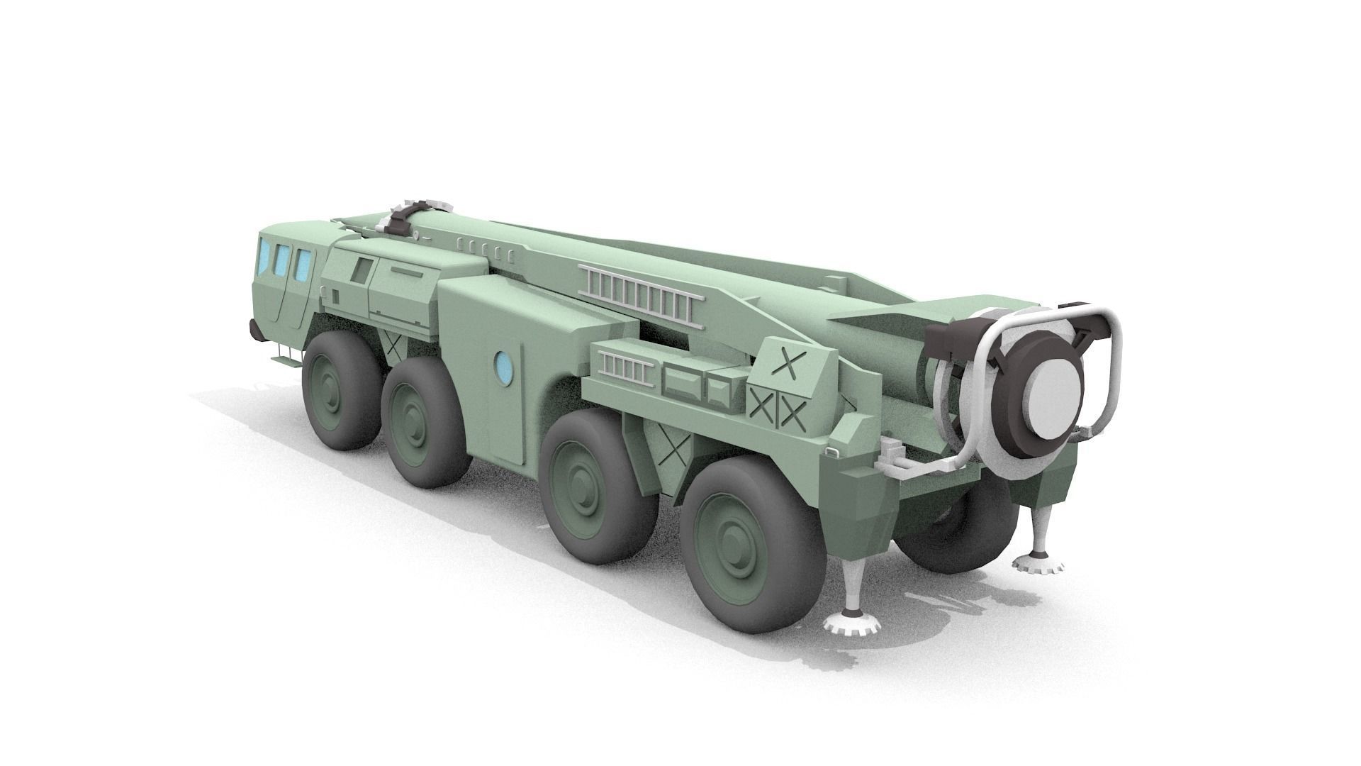 scud launcher 3D model_4