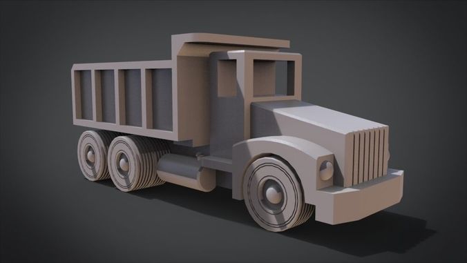 Construction Grade Toy Dump Truck 3D print model