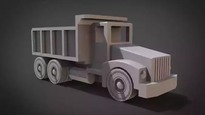 Construction Grade Toy Dump Truck 3D print model