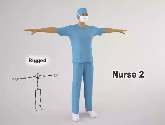 Nurse 2 surgeon 3D model