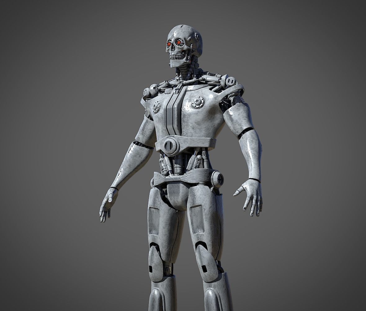 Metal Skull 3D model_4