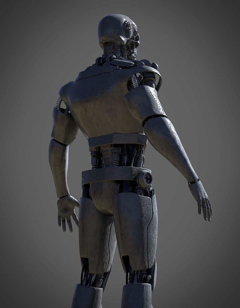 Metal Skull 3D model_3