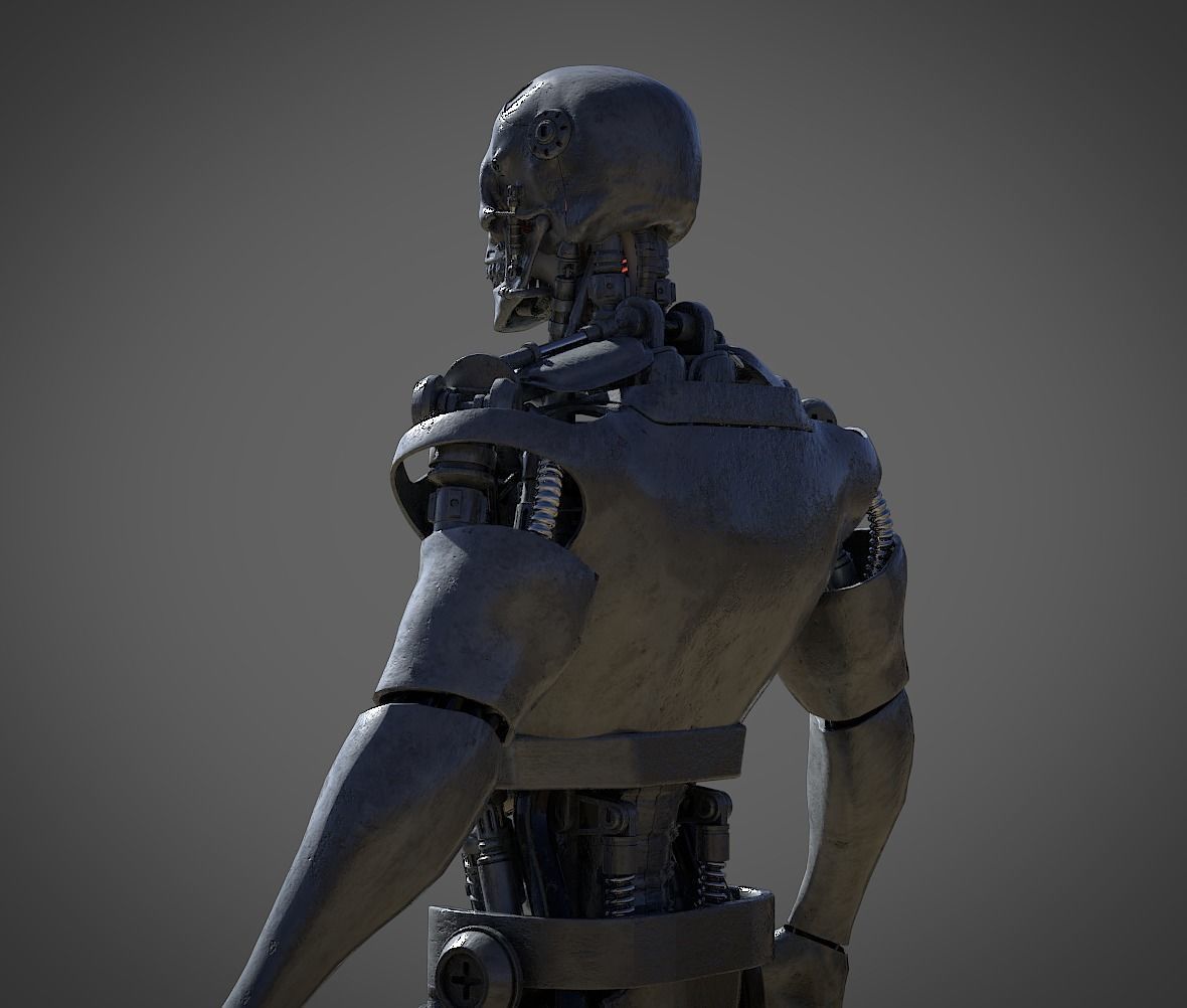 Metal Skull 3D model_6